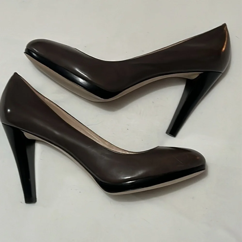 Via Spiga Chocolate Leather Heels